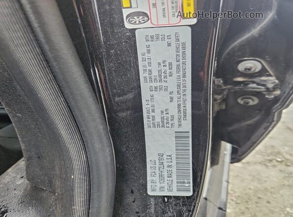 1C6SRFHT2LN419143 2020 RAM 1500 Black VIN sticker view