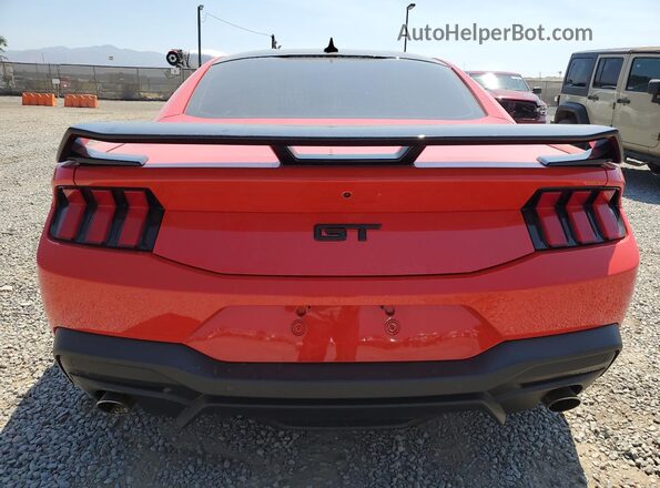 1FA6P8CF1S5407633 2025 FORD MUSTANG Red Widok z tyłu