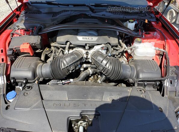 1FA6P8CF1S5407633 2025 FORD MUSTANG Red Widok wnętrza z tyłu