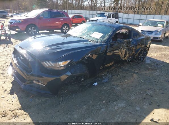 1FA6P8CF2H5212603 2017 FORD MUSTANG Черный Передняя левая четверть