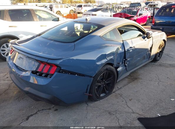 1FA6P8CF3R5415923 2024 FORD MUSTANG Light Blue Задняя правая четверть