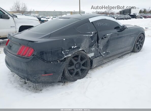 1FA6P8CF5H5316549 2017 FORD MUSTANG Черный Задняя правая четверть