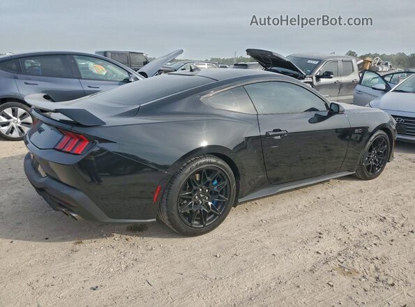 1FA6P8CF5R5432853 2024 FORD MUSTANG Черный Задняя правая четверть
