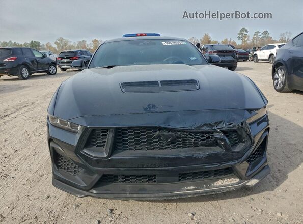 1FA6P8CF5R5432853 2024 FORD MUSTANG Черный Вид спереди