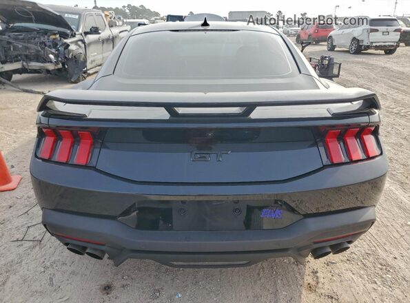 1FA6P8CF5R5432853 2024 FORD MUSTANG Черный Вид сзади