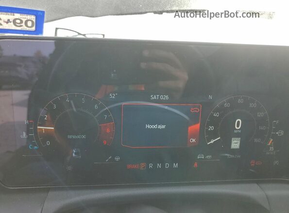 1FA6P8CF5R5432853 2024 FORD MUSTANG Черный Вид щитка приборов
