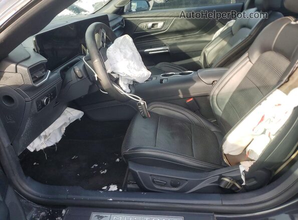 1FA6P8CF6R5401465 2024 FORD MUSTANG Угольный Вид салона спереди