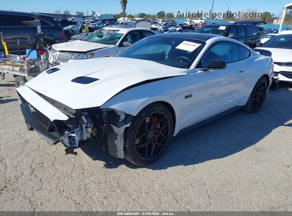 1FA6P8CF7N5106496 2022 FORD MUSTANG White Передня ліва чверть