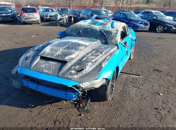 1FA6P8CF7N5108068 2022 FORD MUSTANG Light Blue Instrument cluster view