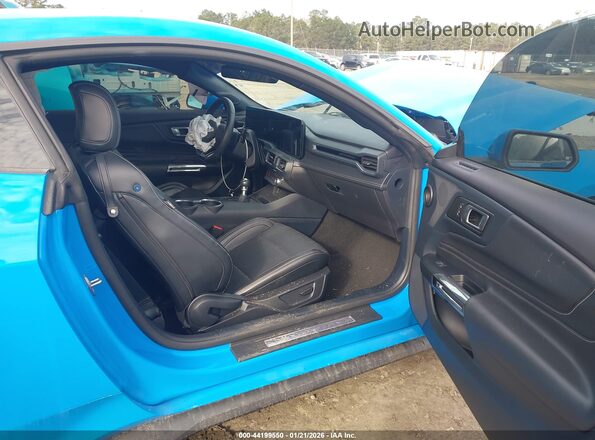 1FA6P8CF9R5414694 2024 FORD MUSTANG Blue წინა სალონის ხედი
