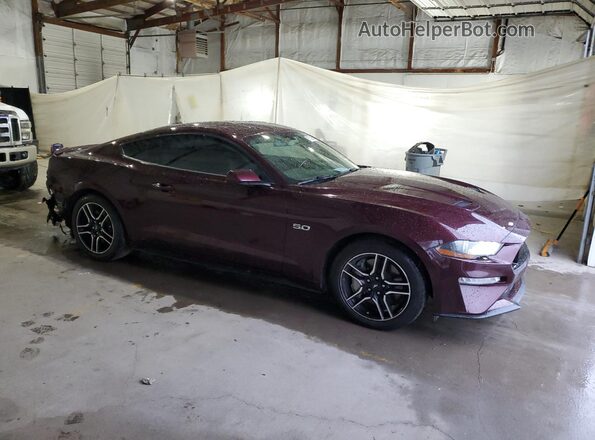 1FA6P8CFXJ5172017 2018 FORD MUSTANG Burgundy 