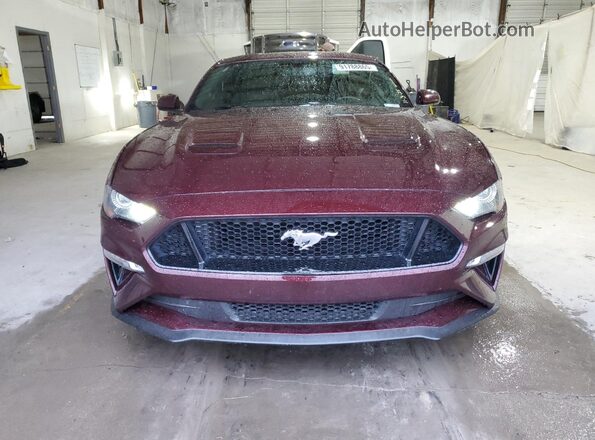 1FA6P8CFXJ5172017 2018 FORD MUSTANG Burgundy 