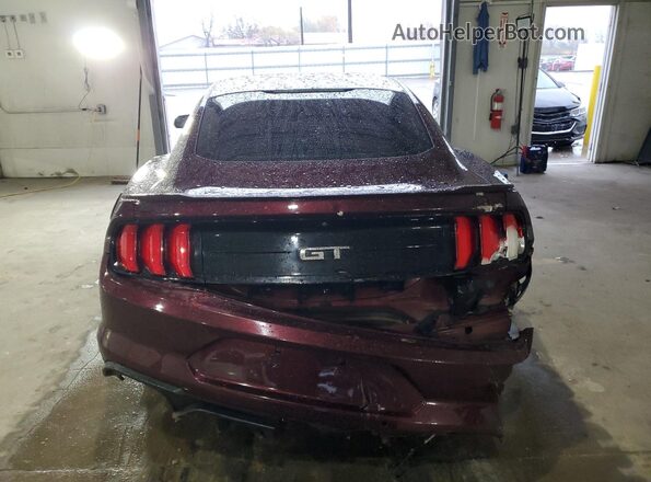 1FA6P8CFXJ5172017 2018 FORD MUSTANG Burgundy 
