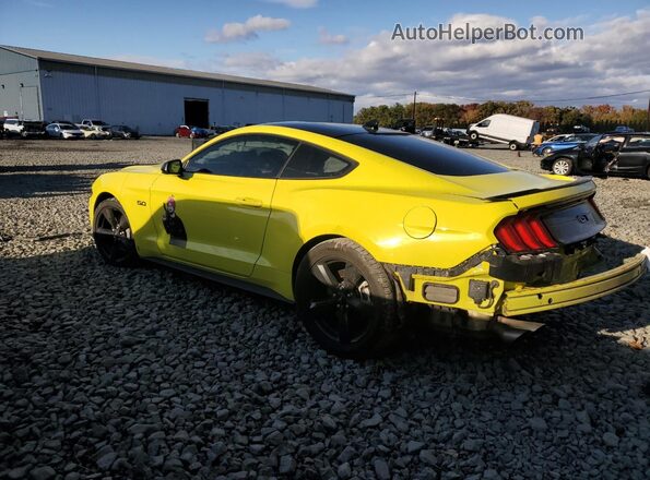 1FA6P8CFXM5150426 2021 FORD MUSTANG Зеленый Задняя левая четверть