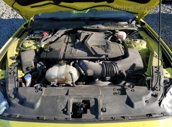 1FA6P8CFXM5150426 2021 FORD MUSTANG Зеленый Вид задней части салона