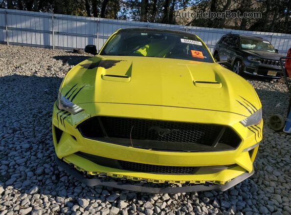 1FA6P8CFXM5150426 2021 FORD MUSTANG Зеленый Вид спереди