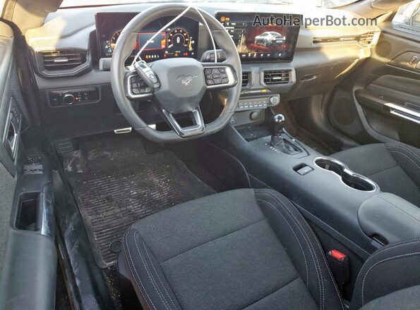 1FA6P8TH1R5116867 2024 FORD MUSTANG Синий Вид панели приборов
