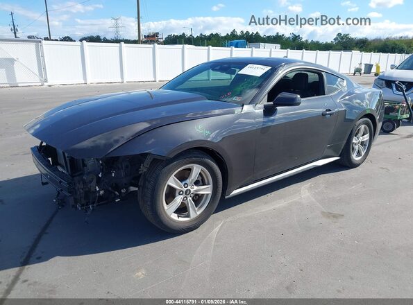 1FA6P8TH4R5109251 2024 FORD MUSTANG Gray Առջևի ձախ երեք քառորդ տեսարան