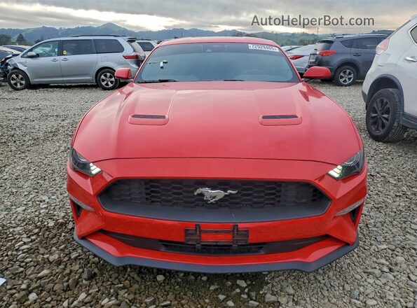 1FA6P8TH5N5145976 2022 FORD MUSTANG Red Widok z przodu