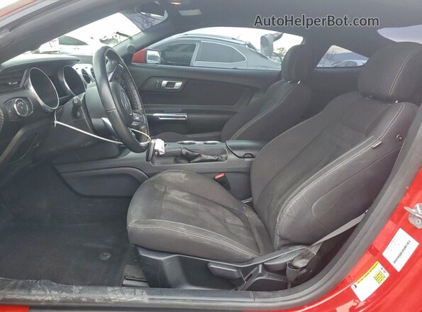 1FA6P8TH5N5145976 2022 FORD MUSTANG Red Widok wnętrza z przodu