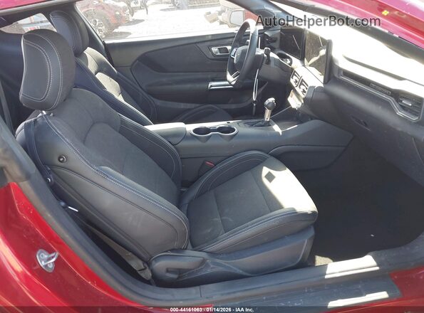 1FA6P8TH9R5141208 2024 FORD MUSTANG Красный Вид салона спереди