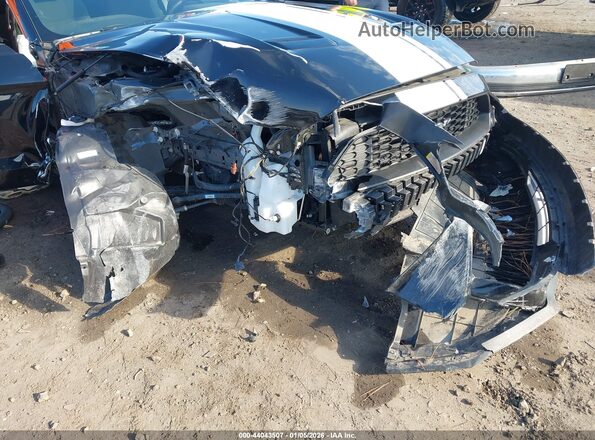 1FA6P8THXP5100860 2023 FORD MUSTANG Черный Вид спереди