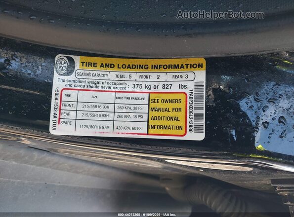1FADP3KE0GL243880 2016 FORD FOCUS Black Widok komory silnika