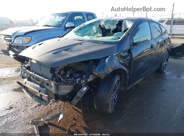 1FADP3L94HL304084 2017 FORD FOCUS ST Black წინა მარცხენა ხედი სამი მეოთხედიდან
