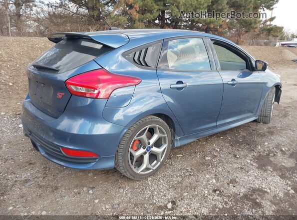 1FADP3L96JL239583 2018 FORD FOCUS ST Teal Rear right