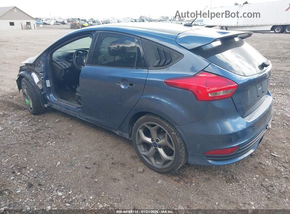 1FADP3L96JL239583 2018 FORD FOCUS ST Teal Rear left