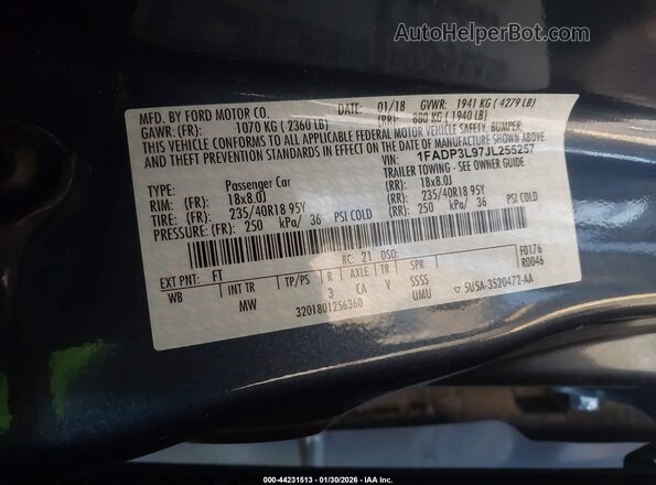 1FADP3L97JL255257 2018 FORD FOCUS ST Blue 