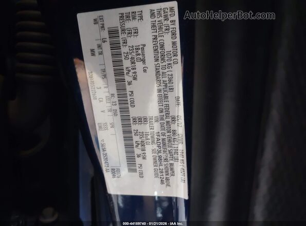 1FADP3L98HL281246 2017 FORD FOCUS ST Blue Widok komory silnika