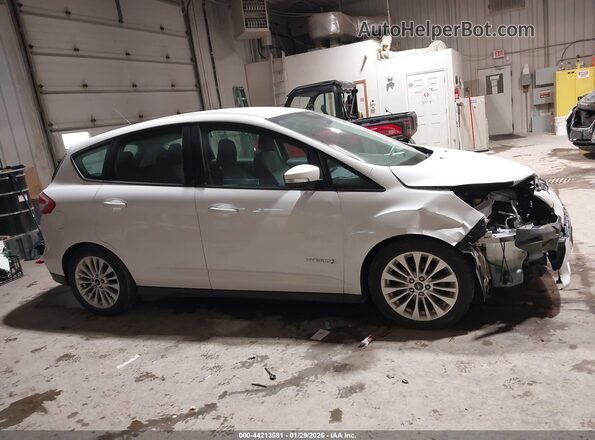 1FADP5AU3JL104497 2018 FORD C-MAX HYBRID White Widok wnętrza z tyłu