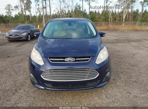 1FADP5CU0GL117035 2016 FORD C-MAX ENERGI Blue Instrument cluster view