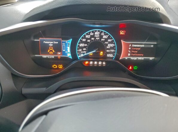 1FADP5CU1GL112085 2016 FORD C-MAX Gray ხელსაწყოთა პანელის ხედი