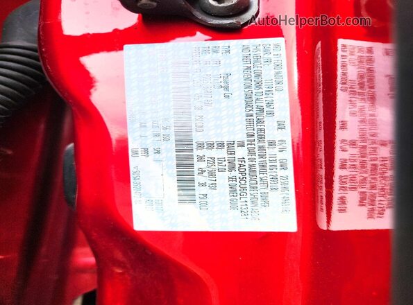 1FADP5CU6GL113281 2016 FORD C-MAX Red ძრავის განყოფილების ხედი