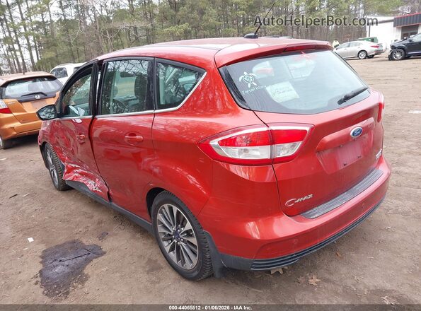 1FADP5DU7JL105907 2018 FORD C-MAX HYBRID Red Задня ліва чверть