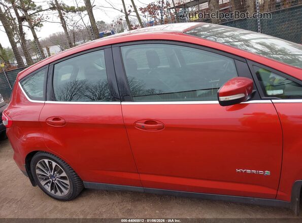 1FADP5DU7JL105907 2018 FORD C-MAX HYBRID Red Вид задньої частини салону