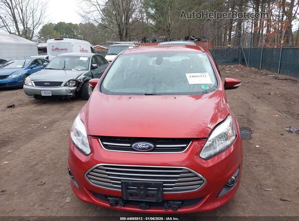 1FADP5DU7JL105907 2018 FORD C-MAX HYBRID Red Вид щитка приладів