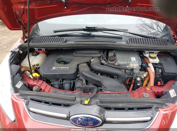 1FADP5DU7JL105907 2018 FORD C-MAX HYBRID Red Вид ззаду