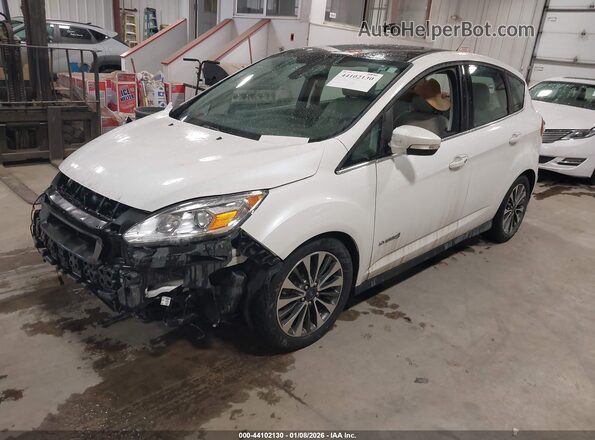 1FADP5DU8JL101901 2018 FORD C-MAX HYBRID Белый Передняя левая четверть