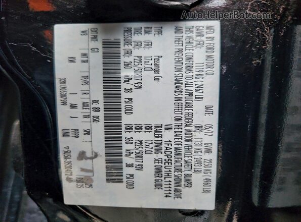 1FADP5EU1HL111114 2017 FORD C-MAX Black 
