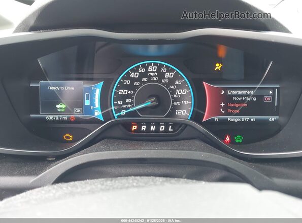 1FADP5FU9HL108394 2017 FORD C-MAX ENERGI White Widok tylnych siedzeń