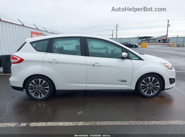 1FADP5FU9HL108394 2017 FORD C-MAX ENERGI White Widok wnętrza z tyłu