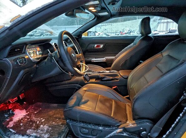 1FATP8FFXN5122142 2022 FORD MUSTANG Yellow Вид салону спереду