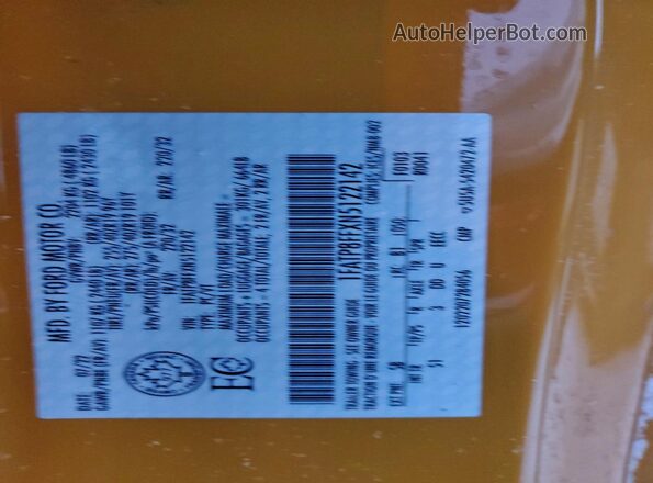 1FATP8FFXN5122142 2022 FORD MUSTANG Yellow Вид підкапотного простору