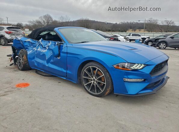 1FATP8UH2K5149660 2019 FORD MUSTANG Blue წინა მარჯვენა