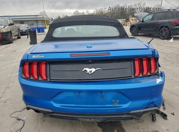 1FATP8UH2K5149660 2019 FORD MUSTANG Blue უკანა ხედი