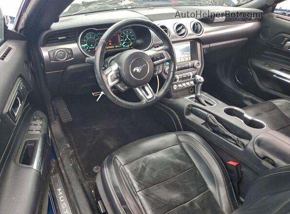 1FATP8UH2K5149660 2019 FORD MUSTANG Blue წინა პანელის ხედი