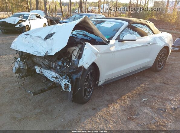 1FATP8UH2N5102861 2022 FORD MUSTANG White წინა მარცხენა ხედი სამი მეოთხედიდან